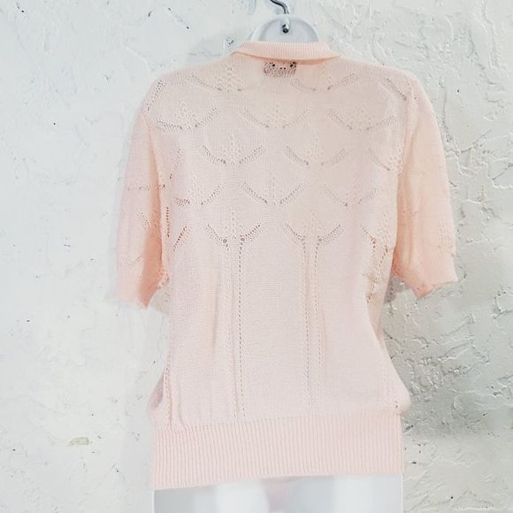 4x$25 Escorpion Baby Pink Knit  Vintage Bloise size 10 M - L - Picture 3 of 12